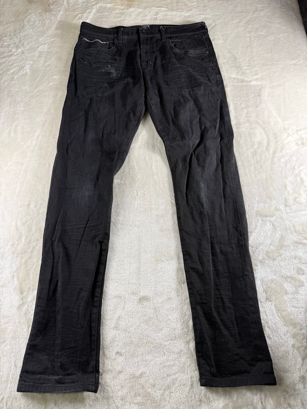 PRPS Stretch Black Denim Jeans Men's Size 34 99% Cotton 1% Spandex